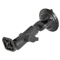 Ram Mount Composite Twist Lock Suction Cup WDouble Socket Arm Double Base Adapter-small image