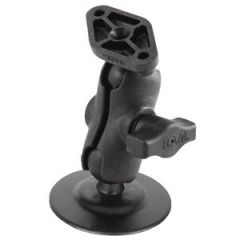 Ram Mount 1 Diameter Ball Mount WShort Double Socket Arm, 25 Flex Adhesive Base Diamond Base Adapter-small image