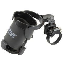 Ram Mount Level Cup Xl Low Profile Mount WLarge Strap Clamp Base-small image