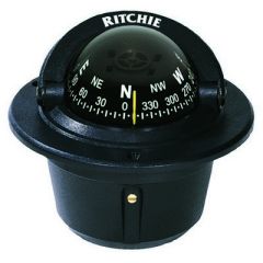 Ritchie F50 Explorer Compass Flush Mount Black-small image