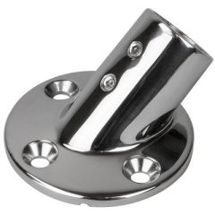 SeaDog Rail Base Fitting 234 Round Base 45 Degree 316 Stainless Steel 1 Od-small image