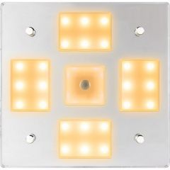 SeaDog Square Led Mirror Light WOnOff Dimmer White Blue-small image