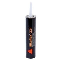 Sika Sikaflex 221 MultiPurpose Polyurethane SealantAdhesive 103oz300ml Cartridge Aluminum Gray-small image