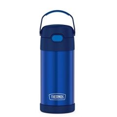 Thermos Funtainer Stainless Steel Insulated Straw Bottle 12oz Navy-small image