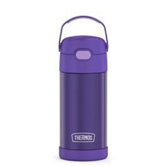 Thermos Funtainer Stainless Steel Insulated Straw Bottle 12oz Purple-small image
