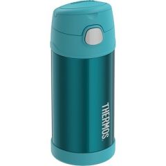 Thermos Funtainer Stainless Steel Insulated Water Bottle With Straw Teal-small image