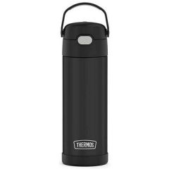 Thermos Funtainer 16oz VacuumInsulated Stainless Steel Matte Black-small image