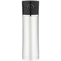 Thermos Sipp Vacuum Insulated Drink Bottle 16 Oz Stainless SteelBlack-small image