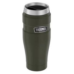 Thermos Stainless King Vacuum Insulated Stainless Steel Travel Tumbler 16oz Matte Army Green-small image