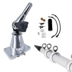 Tigress Xd Bay Series Top Mount System 15 Aluminum Silver Outriggers Deluxe Rigging Kit-small image