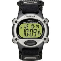 Timex Expedition Mens Chrono Alarm Timer SilverBlack-small image