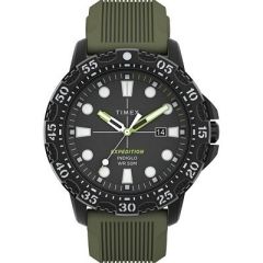 Timex Expedition Gallatin Green Dial Green Silicone Strap-small image