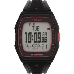 Timex Ironman T300 Silicone Strap Watch BlackRed-small image