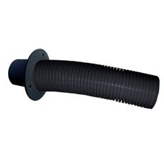 Trident Marine 4 Black Stern Flex Hose WTransom Flange-small image