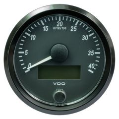 Vdo Singleviu 80mm 318 Tachometer 4,000 Rpm-small image