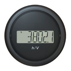 Veratron 52mm 2116 Viewline Hour CounterVoltmeter Black-small image
