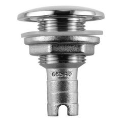 Attwood Stainless Steel ThruHull Short Straight Barbed 34 Inner Diameter-small image