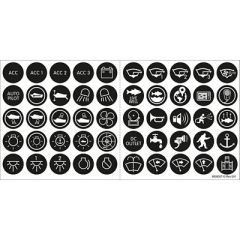 Blue Sea 4230 Push Button Switch Label Kit-small image