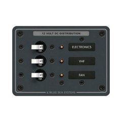Blue Sea 8025 Dc 3 Position Breaker Panel White Switches-small image