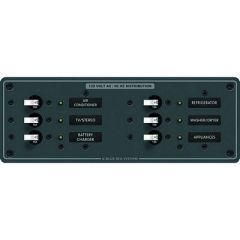 Blue Sea 8097 Ac 6 Position Toggle Circuit Breaker Panel White Switches-small image