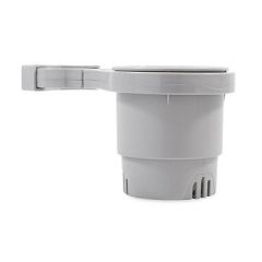 Camco ClampOn Rail Mounted Cup Holder Large For Up To 2 Rail Grey-small image