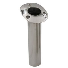 CE Smith 70 Series Standard Flush Mount Rod Holder 15 Degree Stainless Steel Gimbal Bar Bottom Black Liner-small image