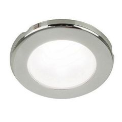 Hella Marine Euroled 75 3 Round Screw Mount Down Light White Led Stainless Steel Rim 12v-small image