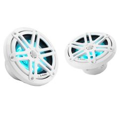 Jl Audio M3 Series 65 Marine Coaxial Speakers WGloss White Sport Grilles WRgb Led Lighting M3650xSGwI-small image