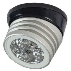 Lumitec Zephyr Led SpreaderDeck Light Brushed, Black Base White NonDimming-small image
