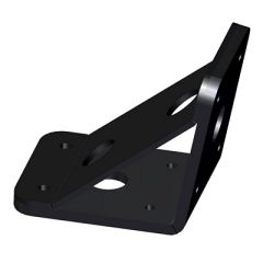 PowerPole Deck Mount 0 Setback 6 Rise Black-small image