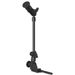 Ram Mount Universal NoDrill Ram Pod Hdvehicle Mount WDouble Socket Arm 25 Round Base Amps Hole Pattern-small image