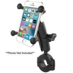 Ram Mount Ram Torque 1 18 1 12 Diameter HandlebarRail Bae With 1 Ball, Medium Arm And XGrip For Larger Phones-small image