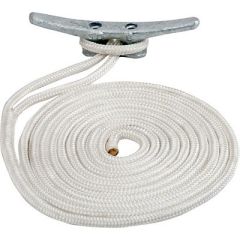 SeaDog Double Braided Nylon Dock Line 38 X 10 White-small image