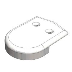 Taco 2 Rub Rail End Cap White-small image