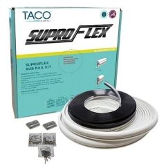 Taco Suproflex Rub Rail Kit White WFlex Chrome Insert 16H X 78W X 60L-small image