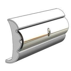 Taco Rigid Vinyl FlexCore Rub Rail 158 X 635 Frosty White 60-small image