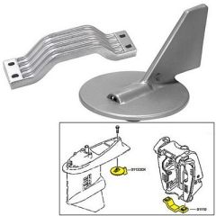Tecnoseal Anode Kit WHardware Yamaha 150200hp Zinc-small image