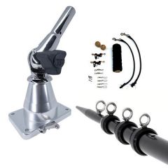Tigress Xd Bay Series Top Mount System 15 Aluminum Black Outriggers Deluxe Rigging Kit-small image