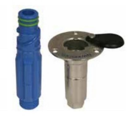 BSP inlet 1/2" f 13mm JABSCO Jabsco 31911-0007 Stainless Deckwash deck fitting x 