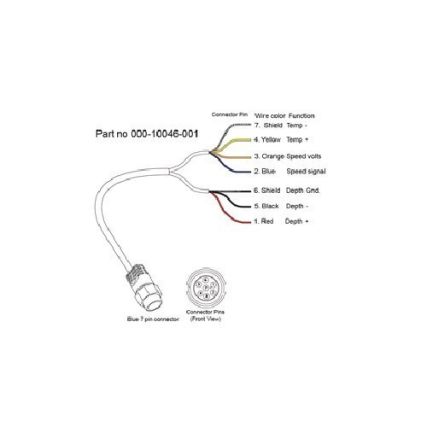 Lowrance 00010046001 7 Pin Adapter Cable for sale online 