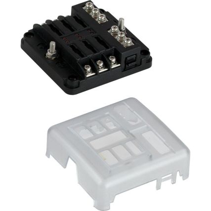 Sea Dog Blade Style Led Indicator Fuse Block W Negative Bus Bar 6 Circuit