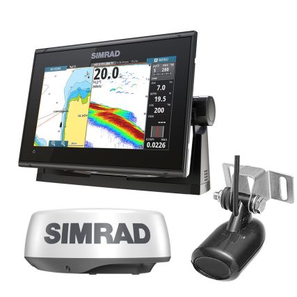 Simrad Go9 Xse Combo W/Transom Mount Transducer 83/200 Khz