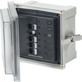 Blue Sea 3128 - Sms Panel Enclosure W/Elci (30a) & 3 Branch (15a