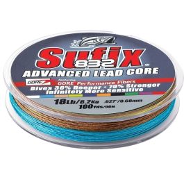 14kgf スーパースイス　トップ Sufix 832 Advanced Lead Core - 12lb - 10-Color Metered - 100 Yds