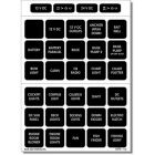 BLUE SEA 4216 LABEL KIT DC WATERPROOF - Marine Electrical Part-small image