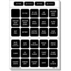 Blue Sea 4218 Square Format Label Set For Battery Management Panels 30-small image