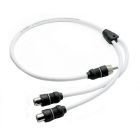 Jl Audio 2 Channel Marine Audio YAdaptor 1 Male Plug To 2 Female Jacks XmdWhtaicy1m2f-small image