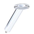 LeeS 30 Degree Stainless Steel Swivel Base Flush Mount Rod Holder Medium 2 Od X 65 Tube FSmall Bent Butts-small image