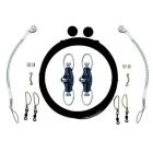 Rupp Single Rigging Kit WNokOuts Black Mono 160 Lines-small image
