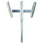Tigress Triple Aluminum Kite Rod Holder Straight Butt Polished-small image